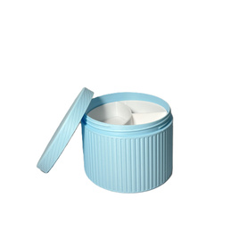 Okrągłe pudełko organizer na drobiazgi Błękit Mały