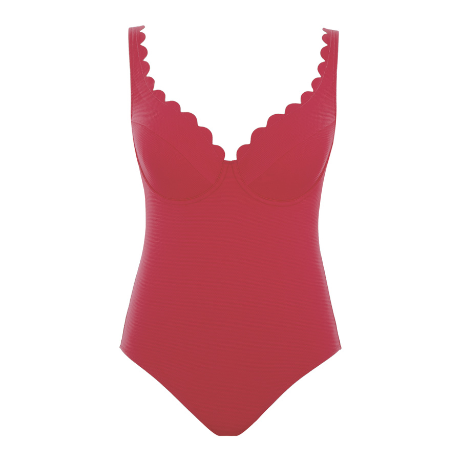 Strój kąpielowy jednoczęściowy Panache Swim SPIRIT SW1780 Rita Plunge Swimsuit Red