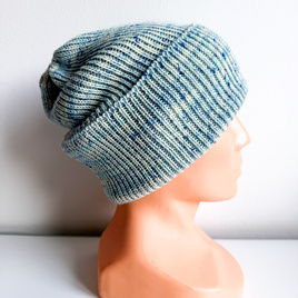 Beanie czapka z wełny merino VARELLA 100% Baby Merino 34 Wrzos