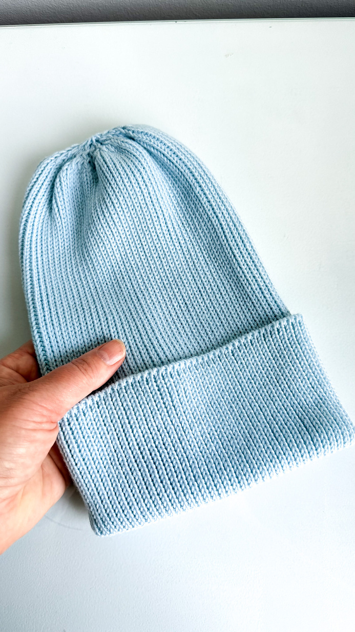 VARELLA Wintermütze aus Baby-Merinowolle 11 Stahlblau