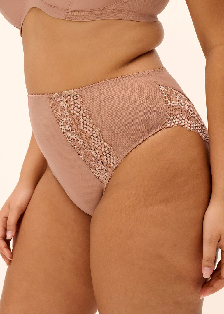 Majtki Elomi LUCIE EL4498MOA High Leg Brief Mocha