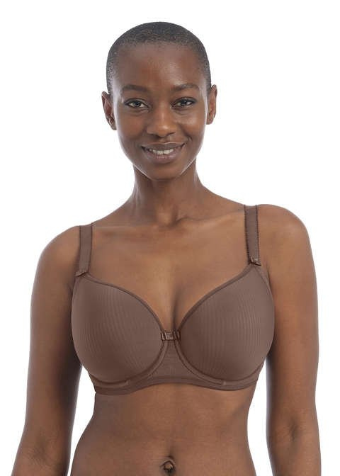 Biustonosz Freya IDOL AA1050CRT Uw Moulded Balcony T-shirt Bra Coffee Roast