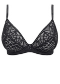 Biustonosz Freya SOIREE LACE AA5013BLK Padded Plunge Bra Black
