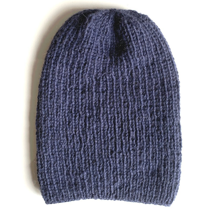 KIARA Beanie-Mütze aus 100% Alpaka 5575 Dunkelblau