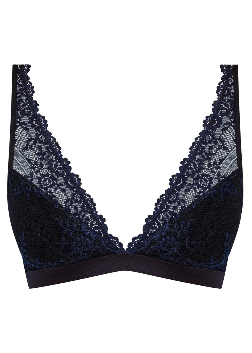 Biustonosz braletka Wacoal EMBRACE LACE WA852191003 Soft Cup Bra Black/night Sky