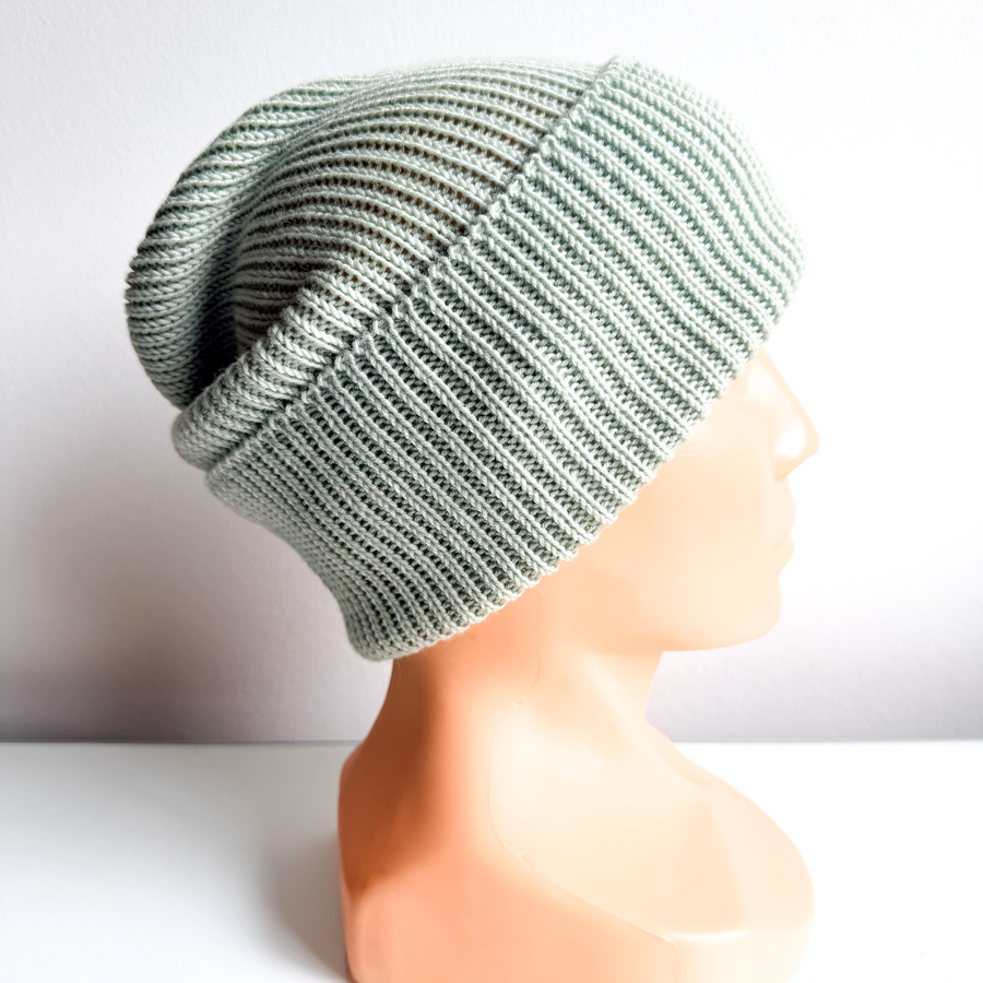 VARELLA Beanie-Mütze aus Baby-Merinowolle 58 lody pistacjowe