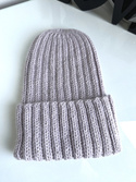 LAURIN Turn-Up Beanie 100% Alpaca 4010 Light Lavender