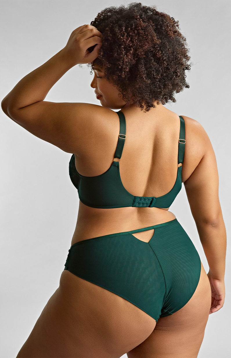 Figi Sculptresse by Panache JOSEPHINE 10852A High Leg Brief Forest Green