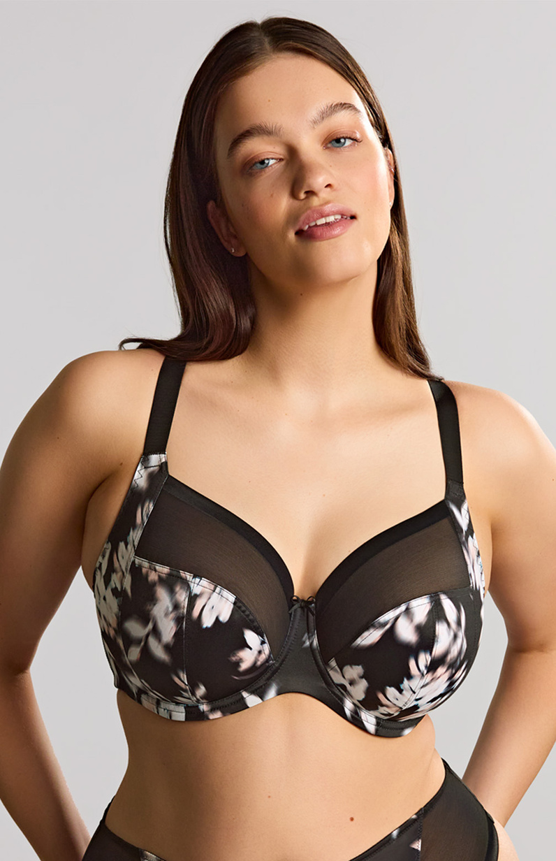 Biustonosz Sculptresse by Panache BLISS 10685B Full Cup Bra Black Floral