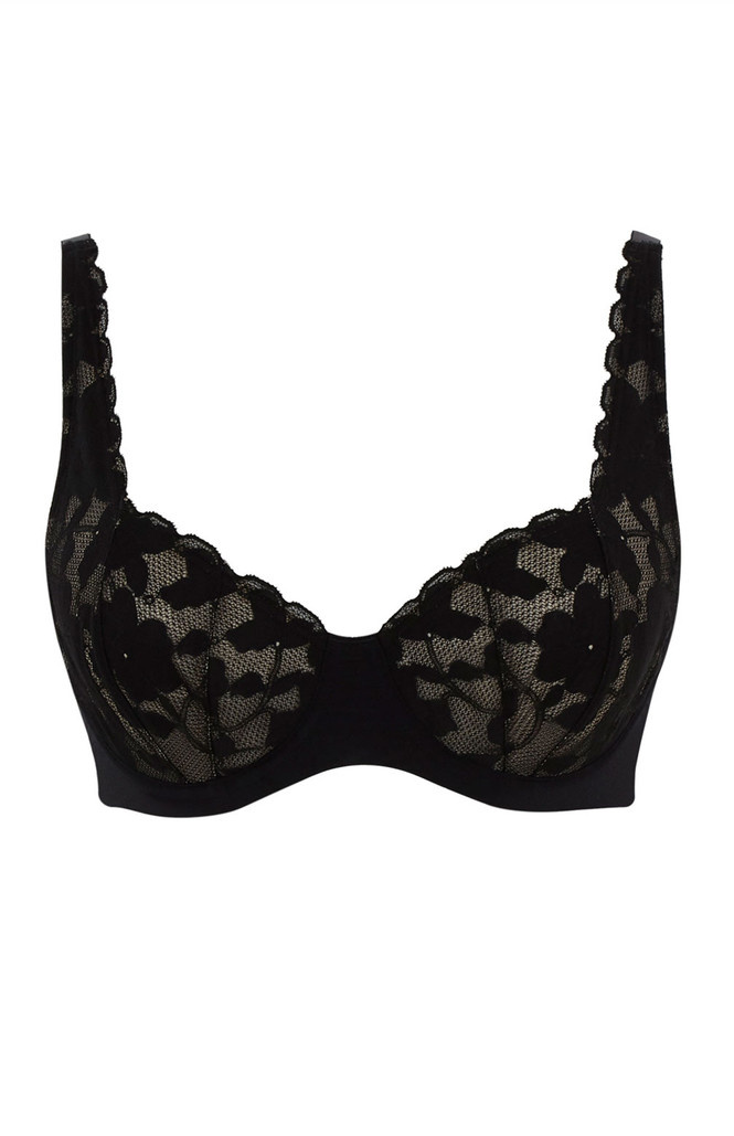 Biustonosz Panache AMOUR 11141 High Apex Balcony Bra Black