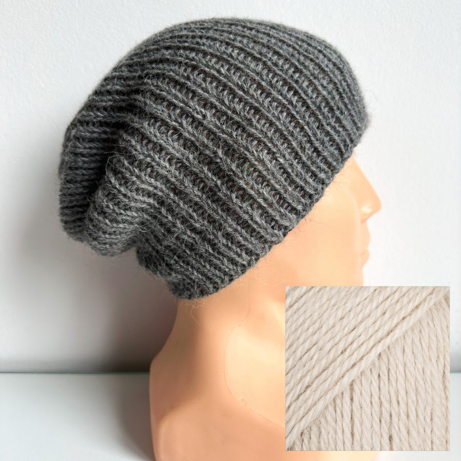 KIARA Alpaca Beanie 100% Alpaca 9036 Wheat