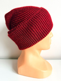 Czapka wywijana HELEN 100% Alpaka 3650 bordowy