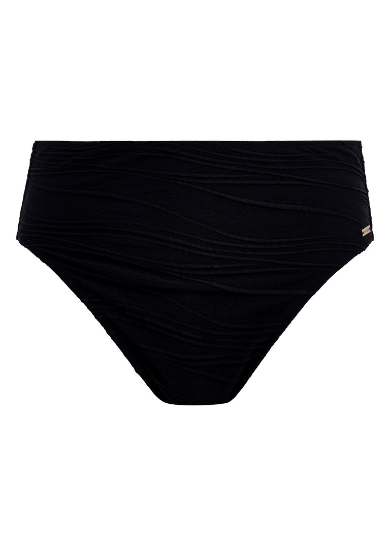 Figi kąpielowe Fantasie BEACH WAVES FS502278BLK High Waist Bikini Brief Black