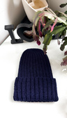 LAURIN Beanie 100% Alpaca 9047 azuryt