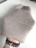 VARELLA – czapka beanie z wełny merino 100% Baby Merino 23 Jasny Beż jesienno-zimowa