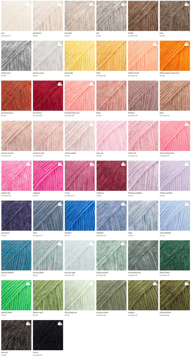 CHMURKA Handgemachte Beanie-Mütze aus Alpaka 42 lody pistacjowe