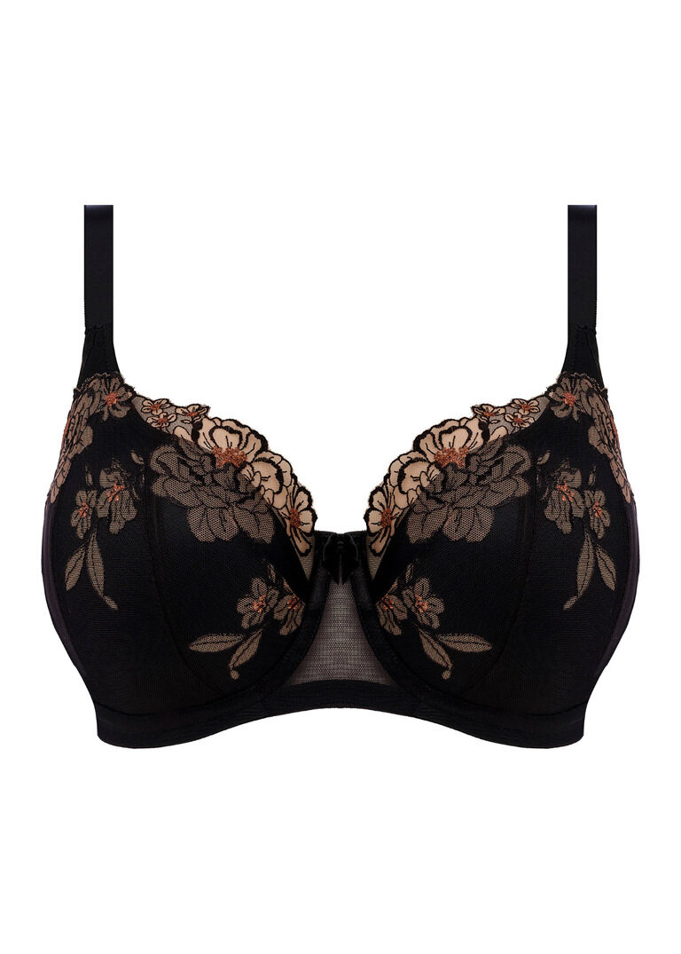 Biustonosz Elomi TEAGAN EL302615ALM Uw Padded Half Cup Bra Black / Almond