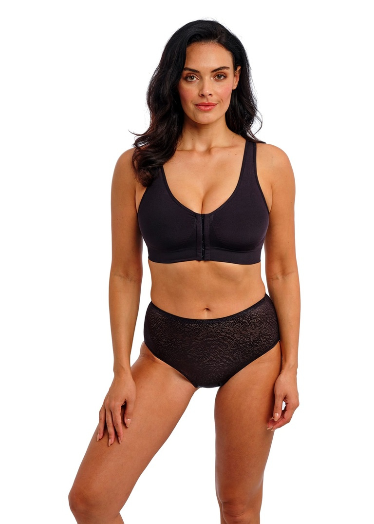 Biustonosz pooperacyjny Wacoal B-SMOOTH WA835475BLK Non Wired Bralette Black
