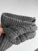 HELLI – czapka zimowa merino wywijana 100% Baby Merino 20 Ciemny szary