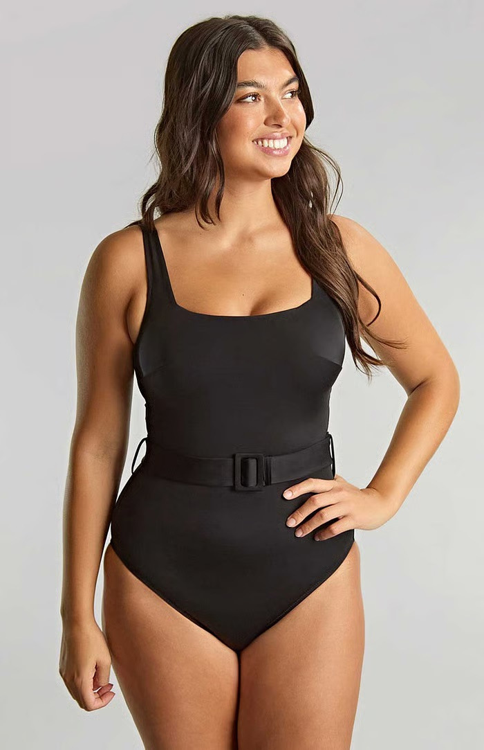 Czarny strój kąpielowy jednoczęściowy Panache Swim SIGNATURE Serena SW1750B Square Neck Swimsuit Black