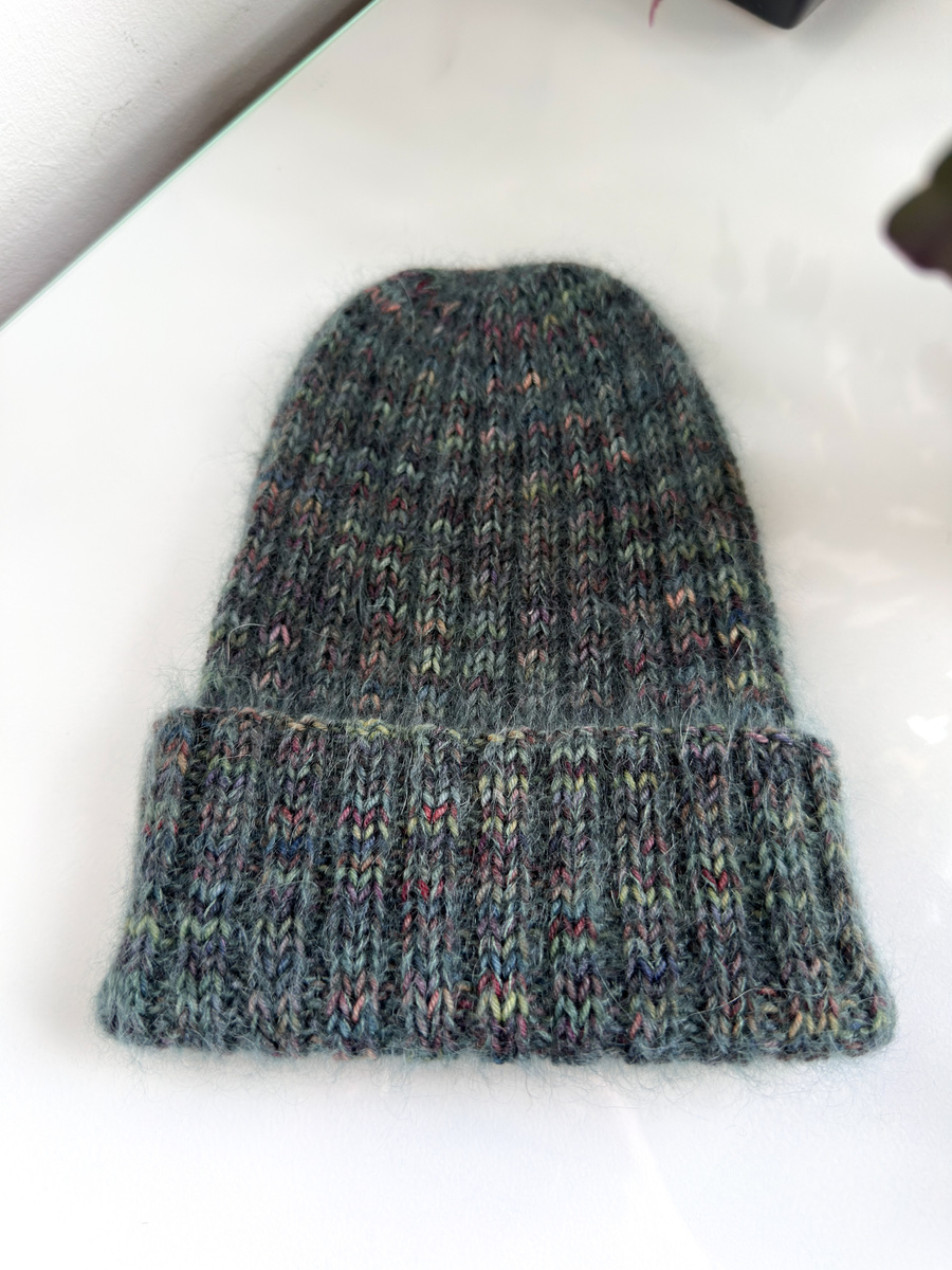 DAISY – czapka beanie handmade baby merino + moher i jedwab US139 Pocion zielony