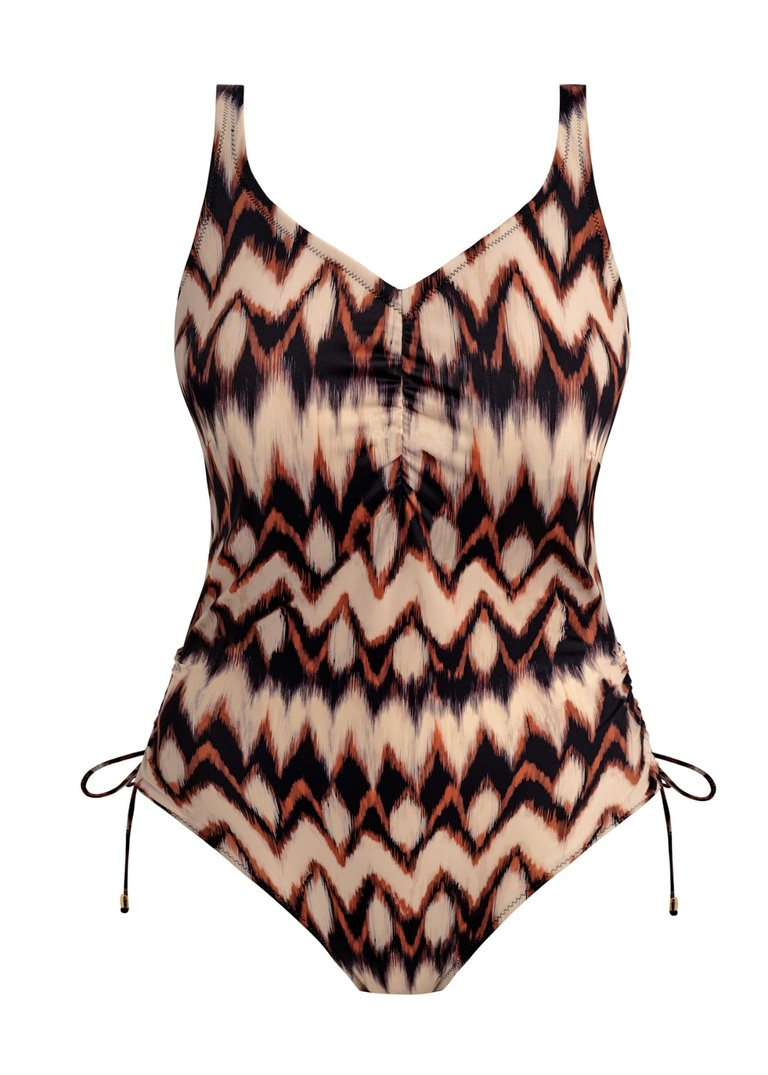 Strój kąpielowy Fantasie Swim SABANA FS506430CPT Uw V-neck Swimsuit With Adjustable Leg Copper Tint