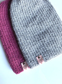 KIARA Beanie-Mütze aus 100% Alpaka 501 Hellgrau Damen
