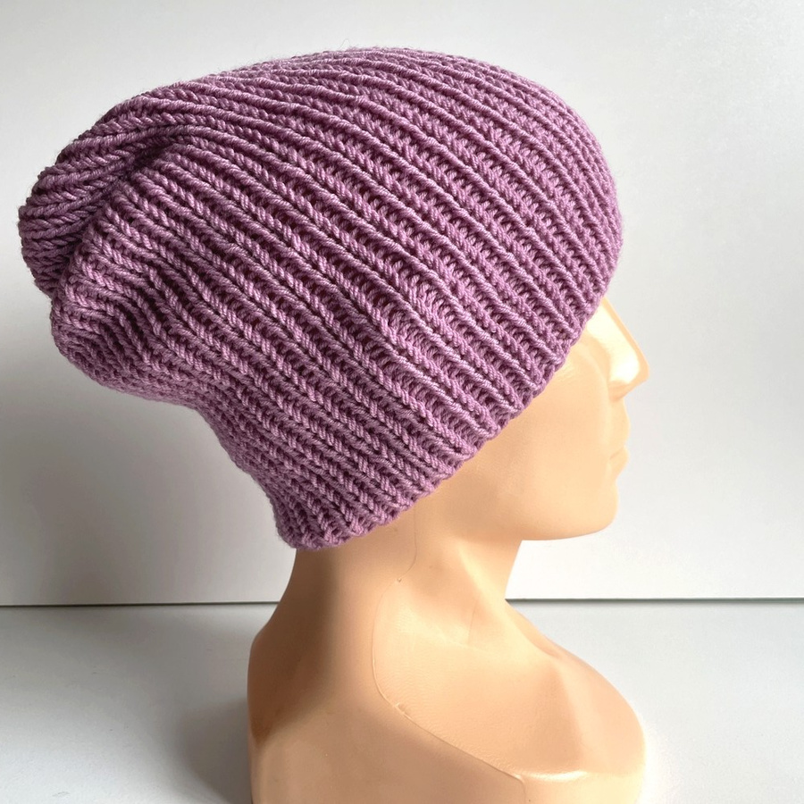 NANA Beanie-Mütze aus Baby-Merinowolle 27 Altrosa