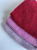 AUREA – ręcznie robiona czapka beanie baby merino + moher i jedwab damska 54/09 Pudrowy Róż