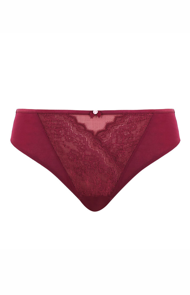 Figi Sculptresse by Panache NATALIA 11212 High Leg Brief Bordeaux Red