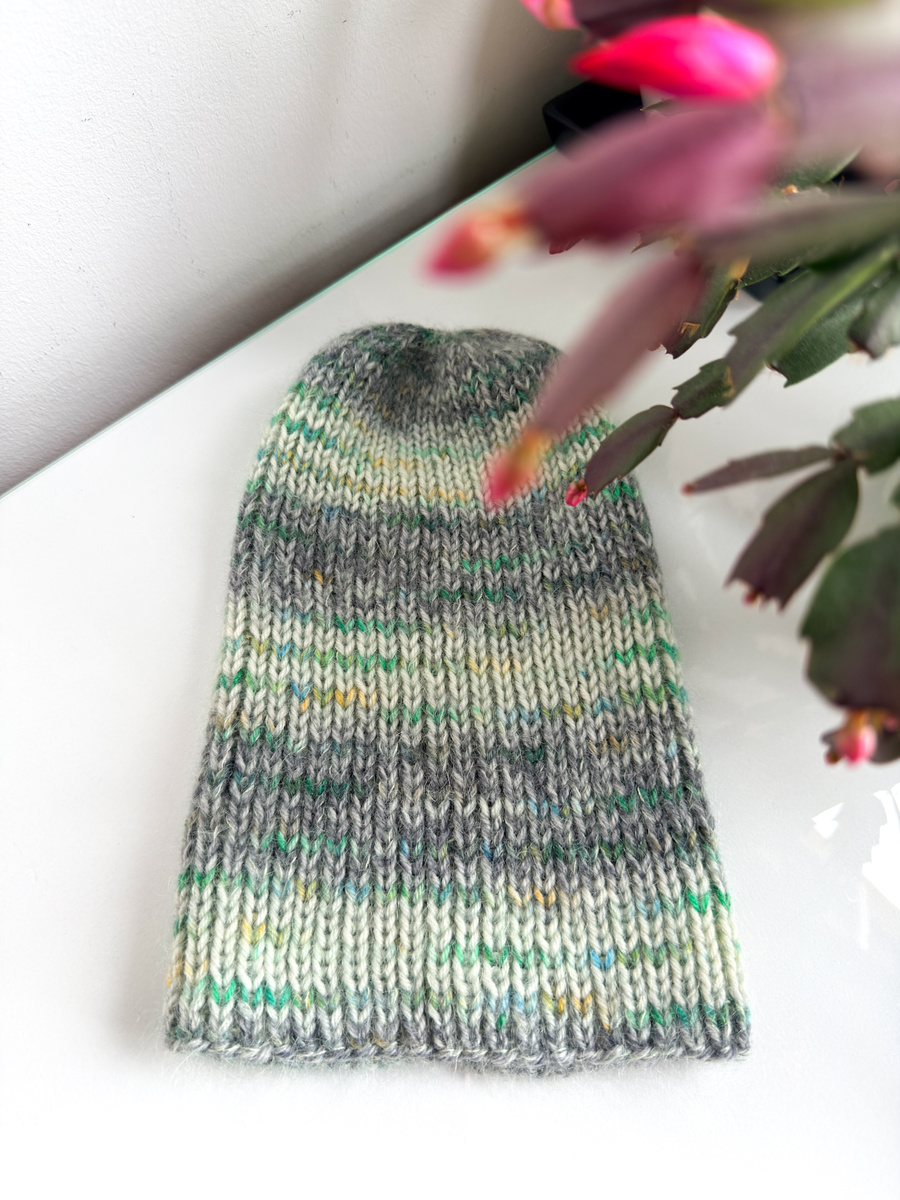 ALURA – czapka merino z moherem i jedwabiem zimowa 20/60 zorza polarna