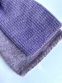 NANA – czapka beanie z wełny baby merino 14 fioletowy, jesienno-zimowa
