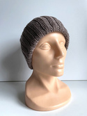 HELLI – czapka zimowa merino beanie 100% baby merino 17 Beż, ręcznie robiona