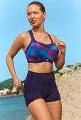 Biustonosz sportowy Panache Sport POWER 5021D Wired Sports Bra Ombre Print/Ink