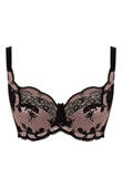 Biustonosz Panache CLARA 7255 Full Cup Bra Black/Pink