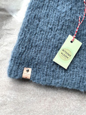 WATA CUKROWA Women's Alpaca Beanie 07 jeans niebieski