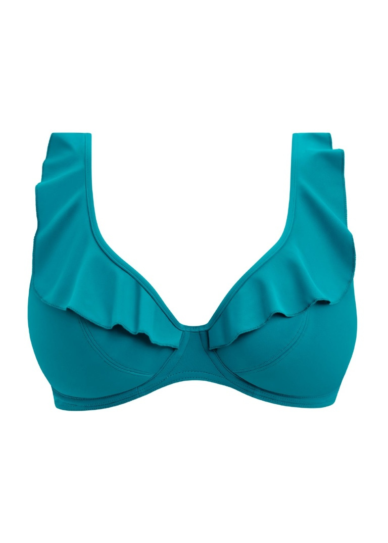 Biustonosz kąpielowy Freya JEWEL COVE AS7230PLO UW High Apex Bikini Top Plain Moonstone