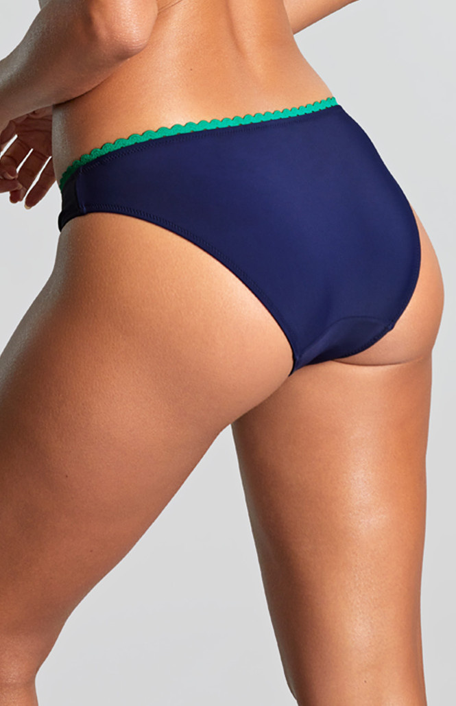 Figi kąpielowe Panache Swim RIC RAC SW1756B Brazilian Bikini Bottoms Ric Rac Navy