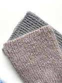 AUREA – ręcznie robiona ciepła czapka beanie merino + moher i jedwab damska 23/20 Jasny Beż