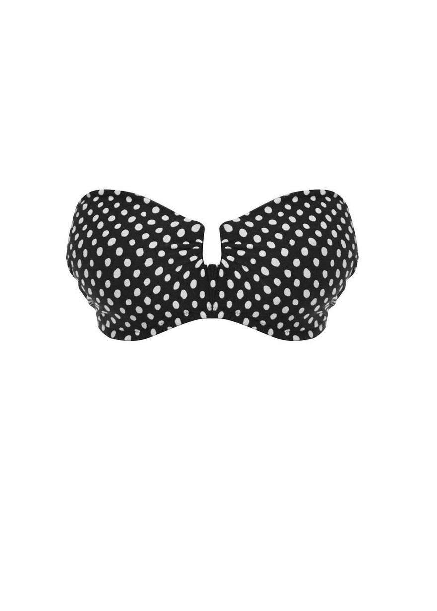 KOMPLET - Strój kąpielowy dwuczęściowy Fantasie Swim SANTA MONICA Black & White - wybierz fasony i rozmiary (30F, 30FF, 36DD)