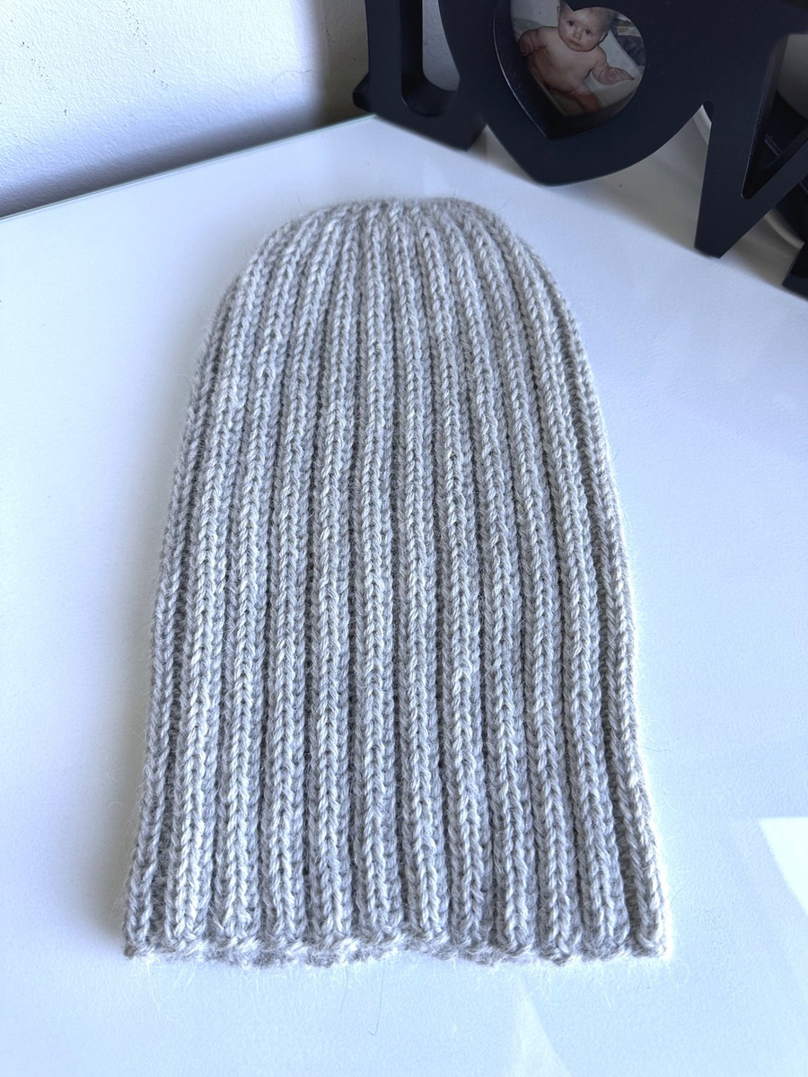 Czapka zimowa LAURIN 100% Alpaka 9020 Perłowo Szary Jasny