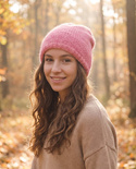 CHMURKA Handmade Alpaca Beanie 53 lody truskawkowe