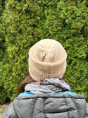 VARELLA – czapka beanie z wełny merino 100% Baby Merino 63 piaskowy, jesienno-zimowa