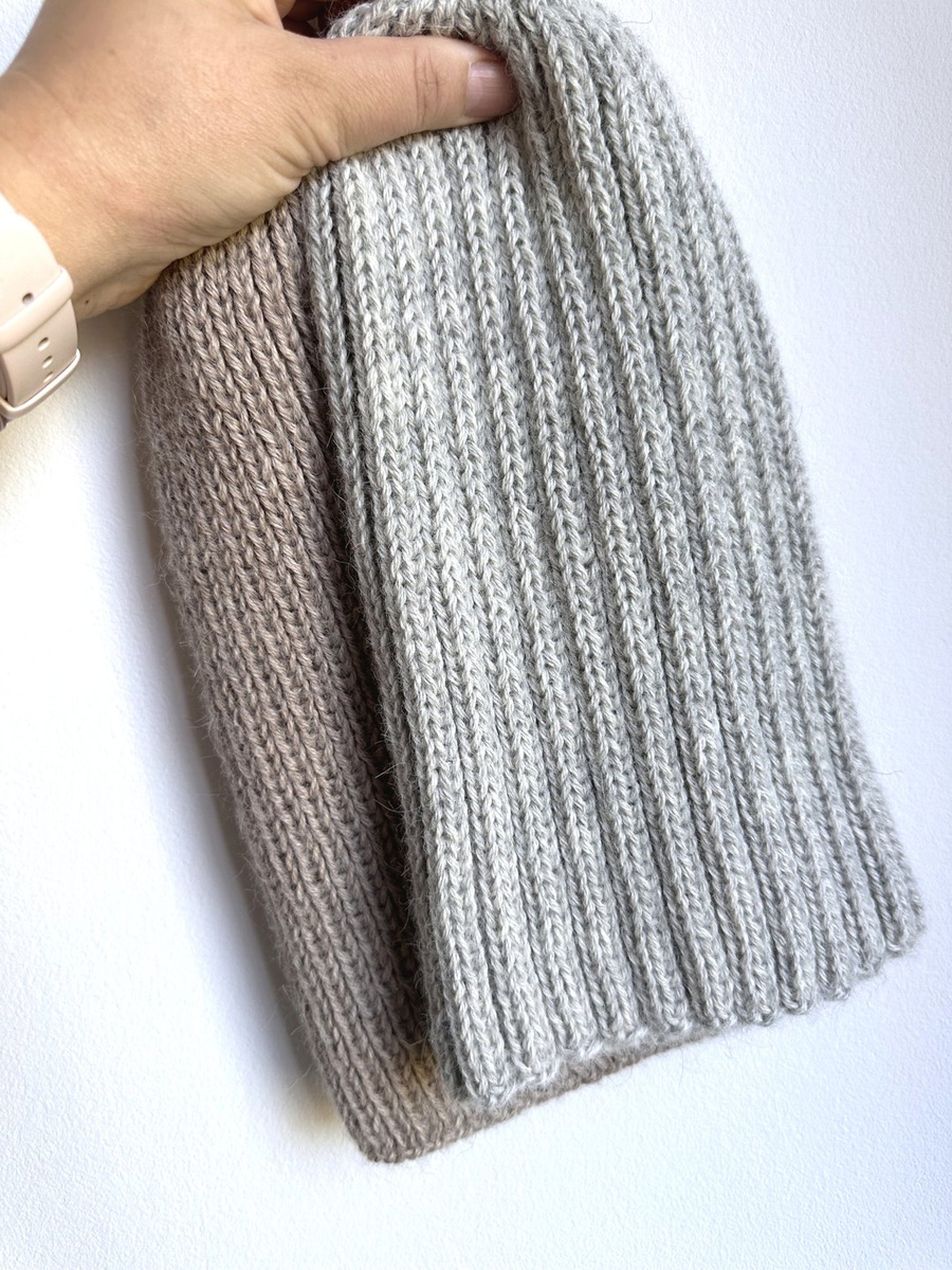 Czapka zimowa LAURIN 100% Alpaka 9020 Perłowo Szary Jasny