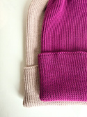 VARELLA – czapka merino beanie wywijana 100% Baby Merino 34 Wrzos zimowa