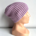 NANA – czapka beanie z wełny baby merino 26 Jasny Stary Róż