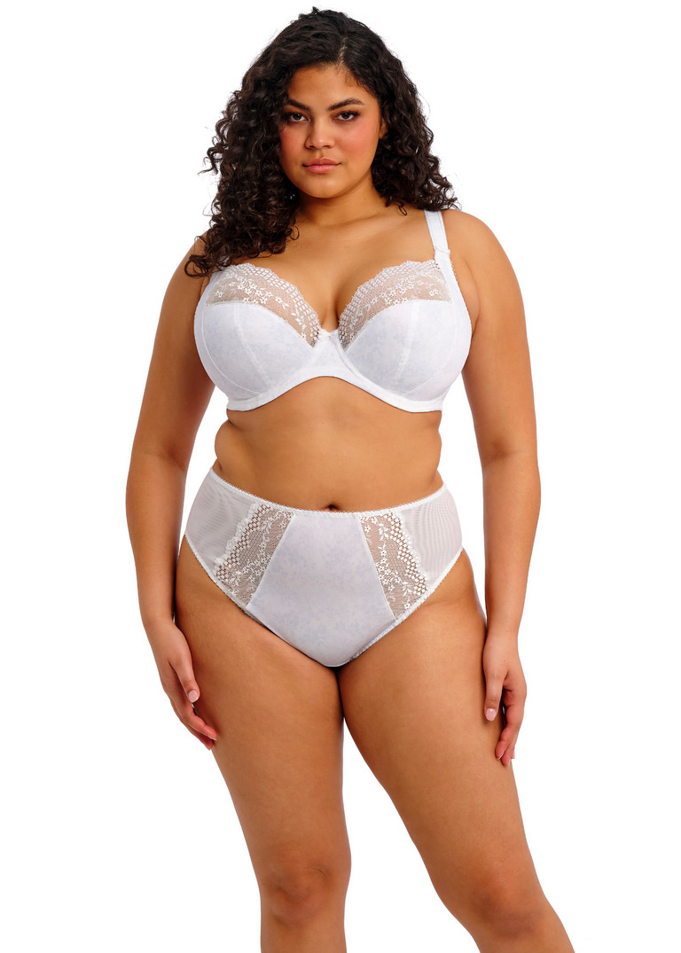 Biustonosz Elomi LUCIE EL4490WHE Uw Plunge Bra - Stretch Pale White