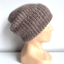 AUREA – ręcznie robiona ciepła czapka beanie baby merino + moher i jedwab damska/dziecięca 17/41 Beż
