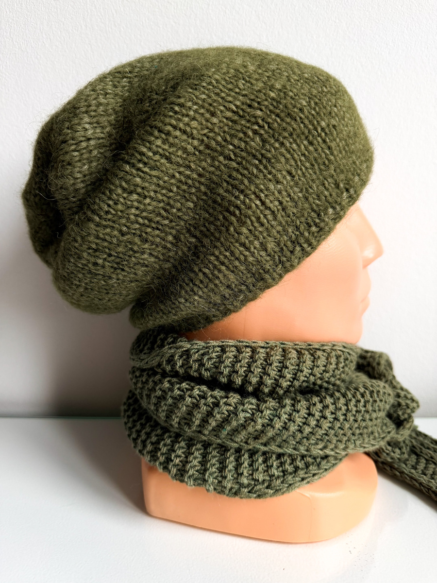 Słodki szalik, apaszka z merynosa Nitkowe Love 22 Magenta