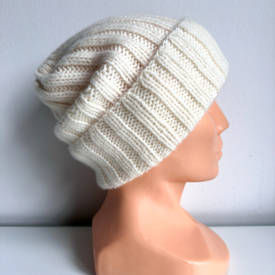 MARLA Kaschmirmütze mit Umschlag 100% 501 Neve